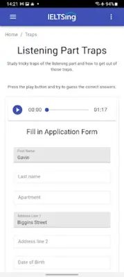 IELTSing android App screenshot 1